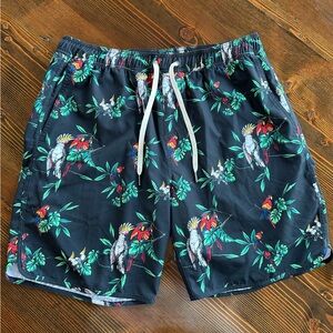 Fair Harbor Anchor Black Swim Shorts - Men’s XL, worn few times